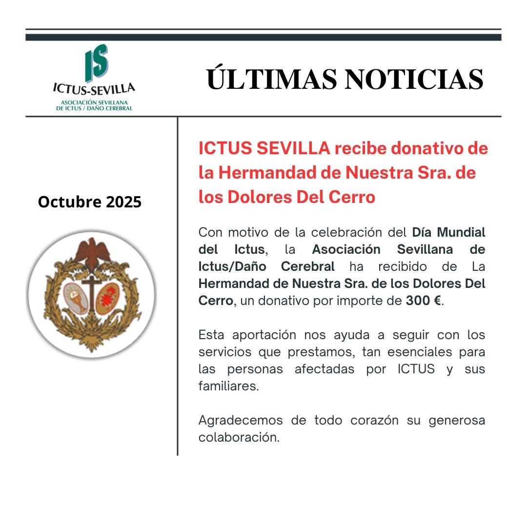 Ictus Sevilla recibe donativo de la Hermandad Dolores del Cerro