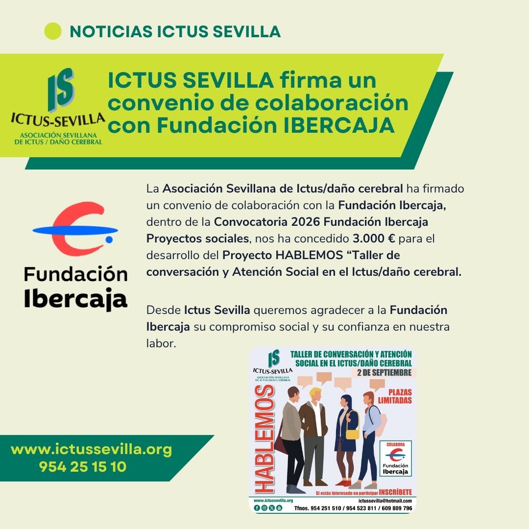Ictus Sevilla firma un convenio de colaboración con Fundación Ibercaja para impulsar el proyecto HABLEMOS